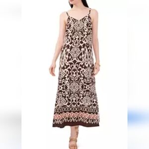 MSK Women's Pullover Long Maxi Dress Brown XL